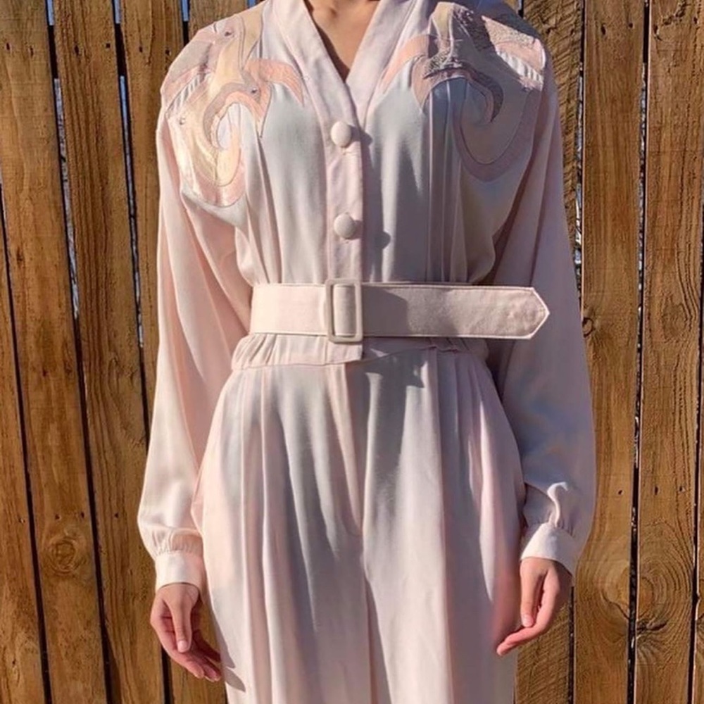 Vintage Pink Moza Jumpsuit Romper